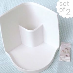 PAIR of 2: new • unused: bath kitchen organizer
